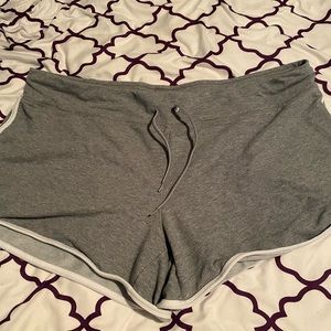 Grey running shorts